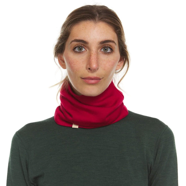100% Merino Wool Neck Gaiter - Midweight, right-facing side view 