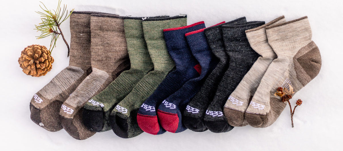 Heavyweight lightweight microweight ankle Over the calf wool socks made in new hampshire minus33.sbsfortable durable boot socks hunting hiking 