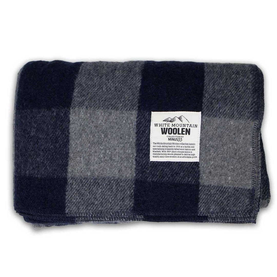 Minus33 Merino Wool Clothing White Mountain Woolen Camp Blanket. Close-up 6. 
