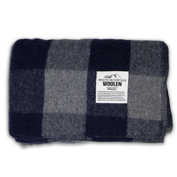 Minus33 Merino Wool Clothing White Mountain Woolen Camp Blanket. Close-up 6. 