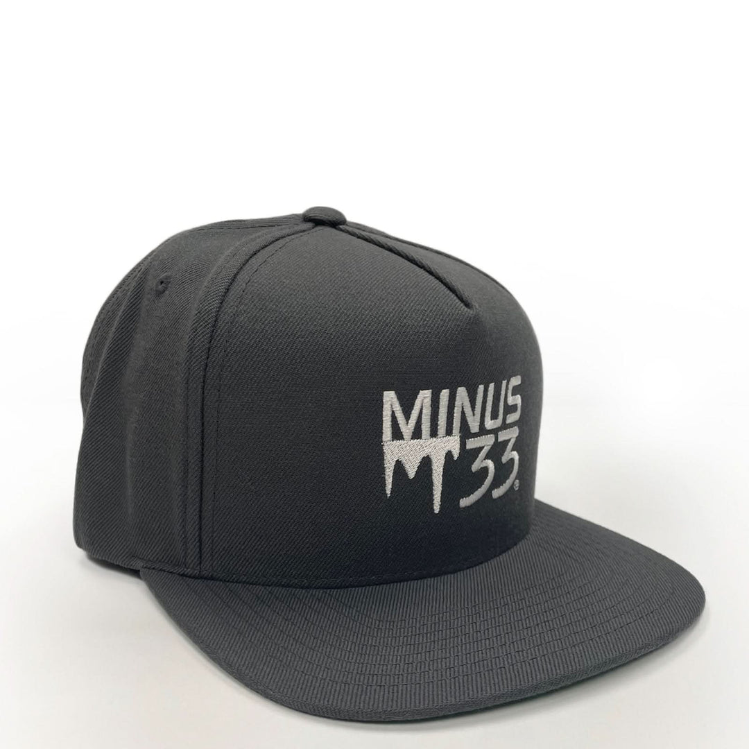 M33 - Logo Hats - Minus33 Merino Wool Clothing, front view of the cotton baseball cap 
