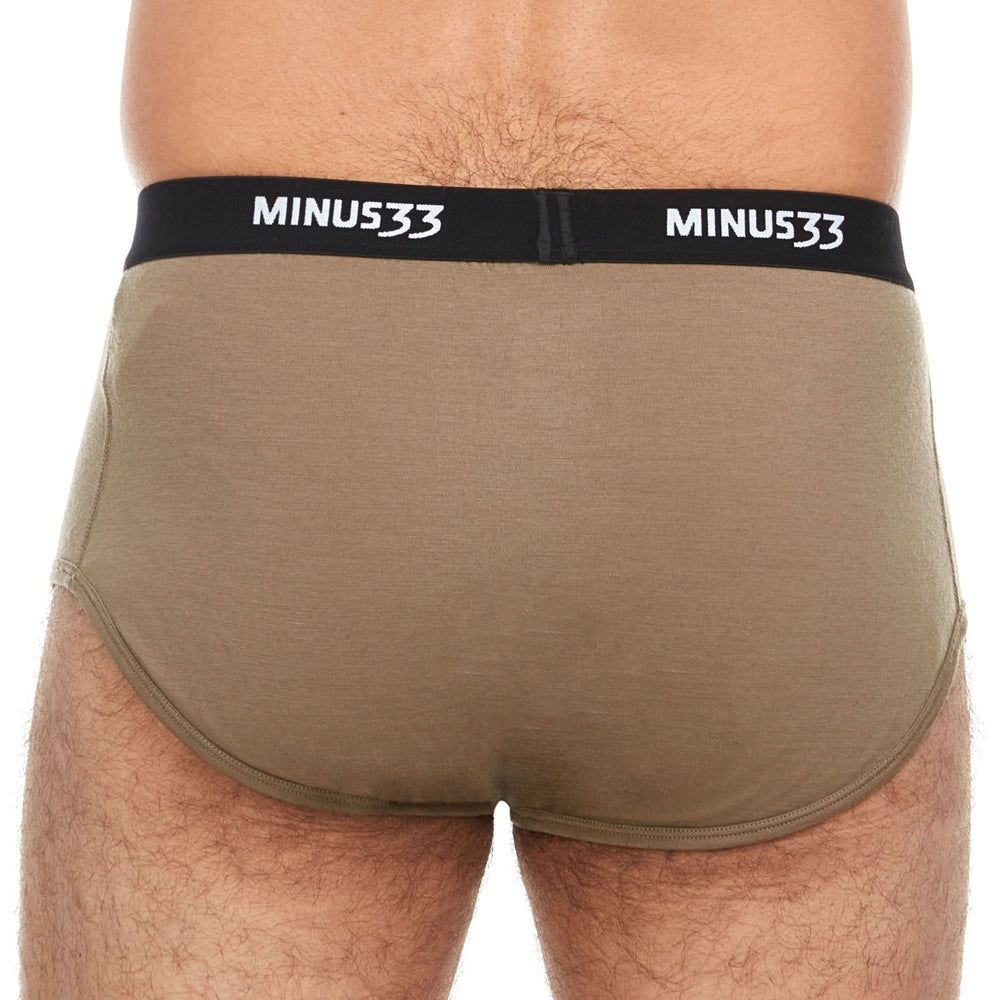 Minus33 Merino Wool Clothing Woolverino Men's Micro Weight Wool Brief#color_tan-499