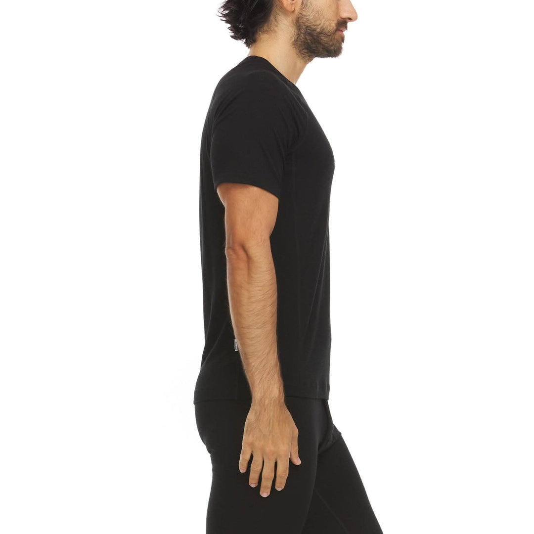 lightweight micro wool vneck tee shirt t shirt short sleeve best wool for summer 