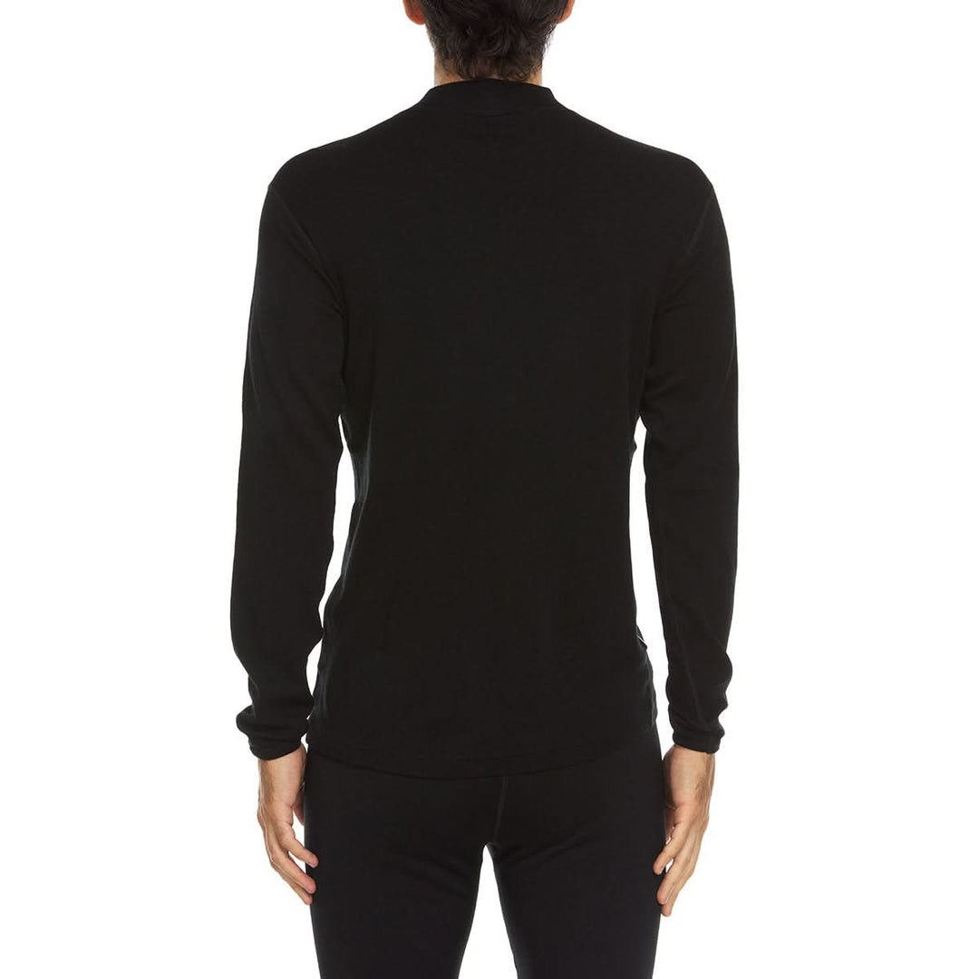 100% Merino Wool Rogers Mock Neck - Midweight, back view 