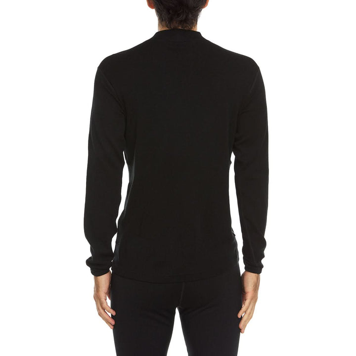 100% Merino Wool Rogers Mock Neck - Midweight, back view 