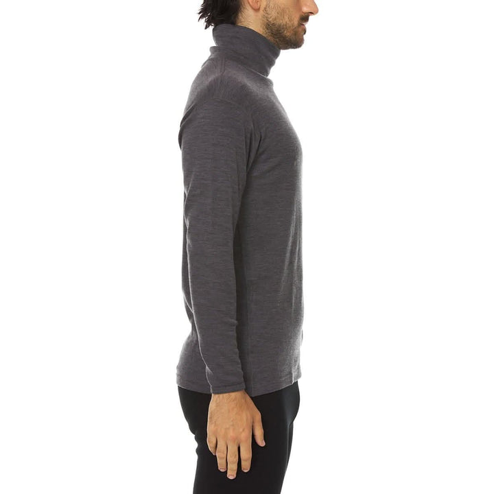 100% Merino Wool Kinsman Turtleneck - Midweightcolor_charcoal-gray