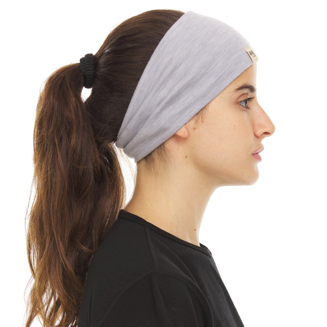 Minus33 Merino Wool Clothing Midweight Wool Reversible Headband, right-facing side view 