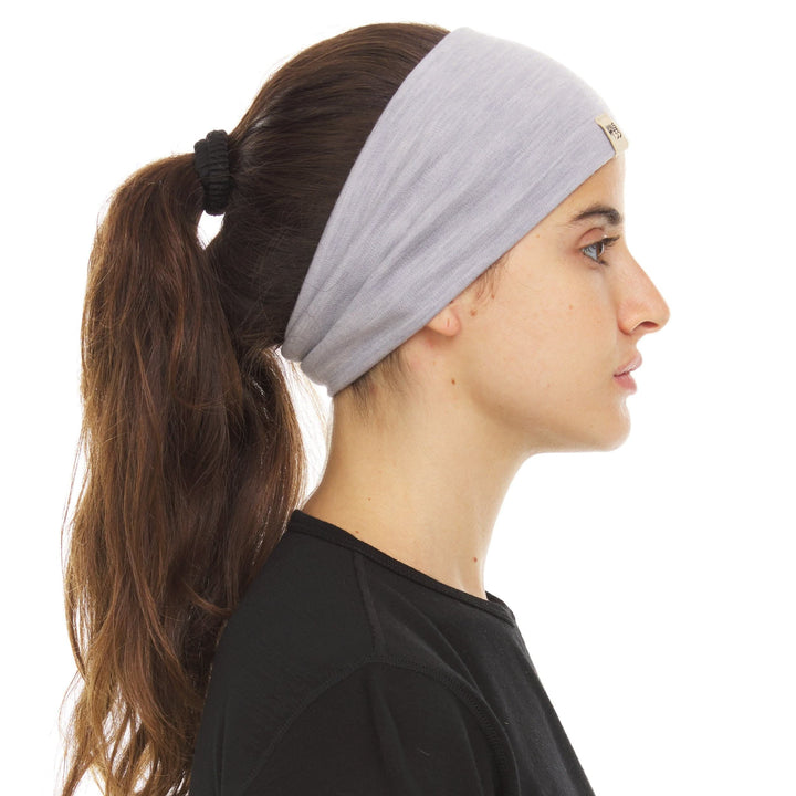 Minus33 Merino Wool Clothing Midweight Wool Reversible Headband, right-facing side view 