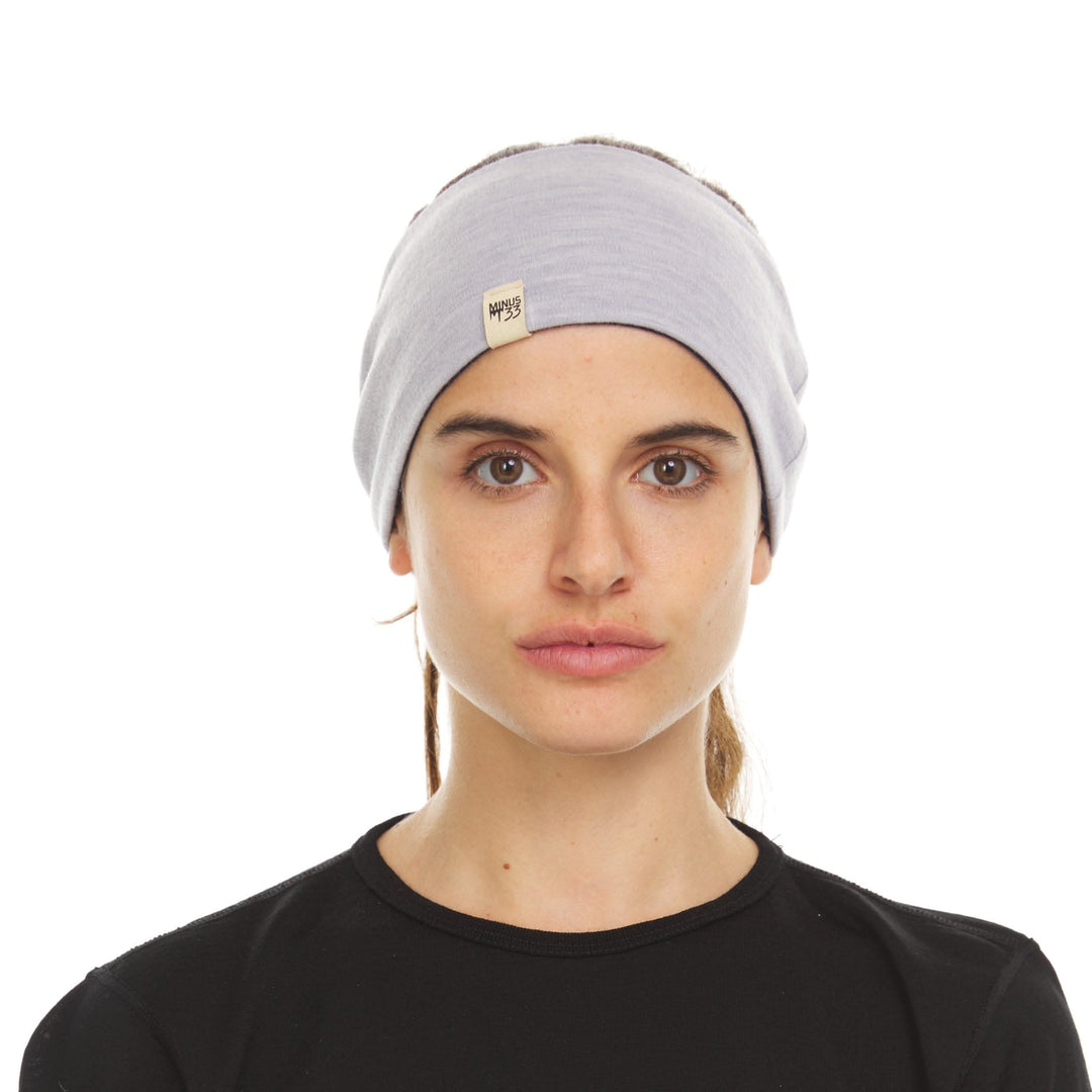 Minus33 Merino Wool Clothing Midweight Wool Reversible Headband 