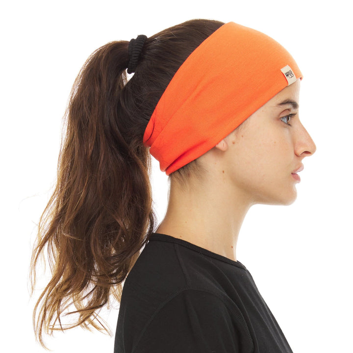 Minus33 Merino Wool Clothing Midweight Wool Reversible Headband, right-facing side view 