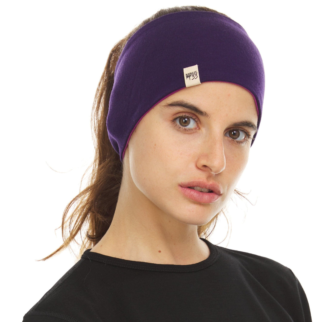 Minus33 Merino Wool Clothing Midweight Wool Reversible Headband. The merino warmth you&