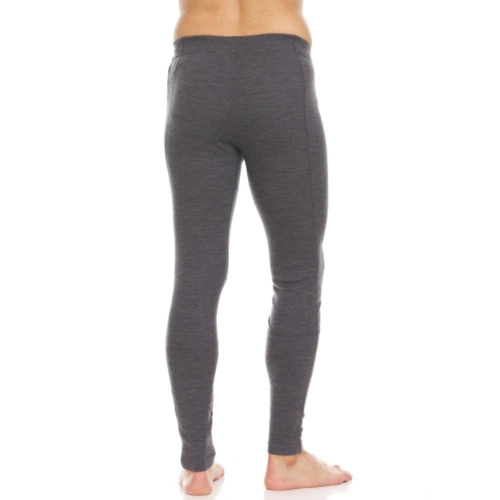 Minus33 Merino Wool Clothing Chugach Men's Expedition Zip-Off 3/4 Bottoms. View 2. #color_charcoal-gray