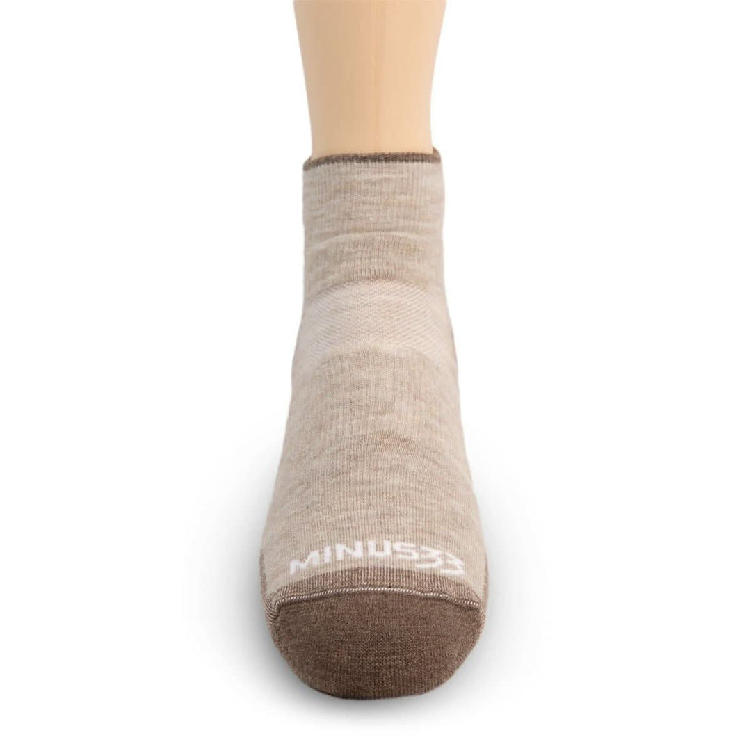 merino wool  ankle sock  microweight with cushion usa made cozy comfy sock  
Minus33 Merino Wool Mountain   Ankle Sock Oatmeal 
