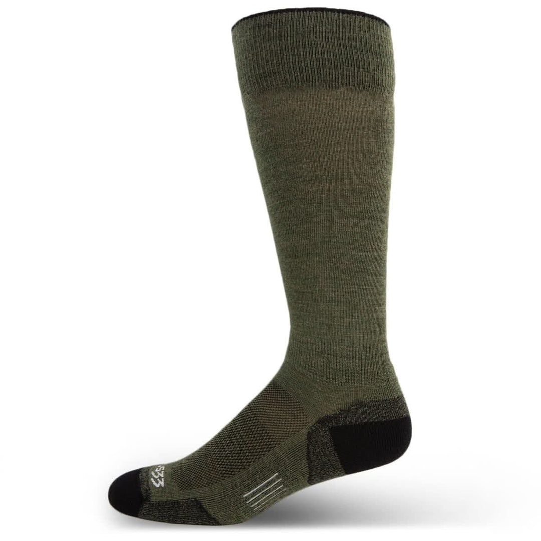 Mountain Heritage Micro Weight Full Cushion Full Length Socks Coffee over the calf 