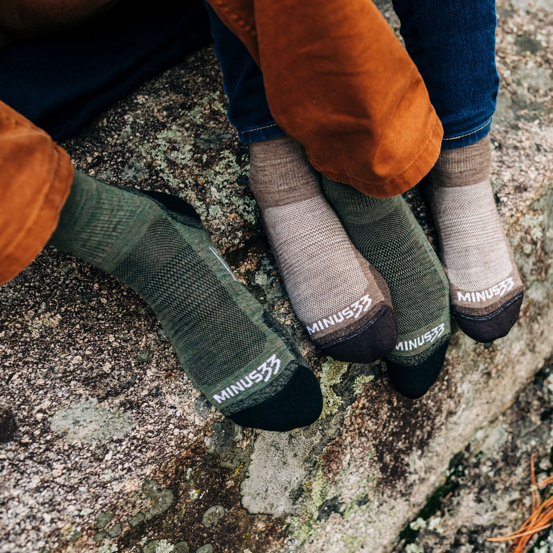 Full Cushion - Mini Crew Wool Socks Mountain Heritage - Minus33 Merino Wool Clothing snuggly socks warm socks merino wool socks covered feet 