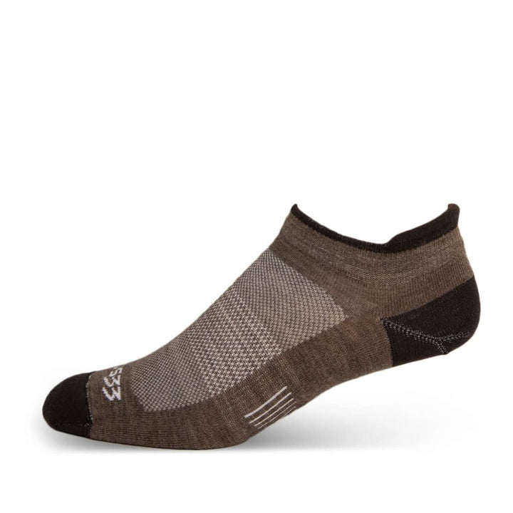Mountain Heritage Micro Weight No Show Tab Liner Socks Coffee 