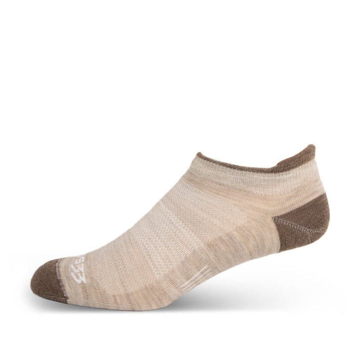 Mountain Heritage Micro Weight No Show Tab Liner Socks Oatmeal  
