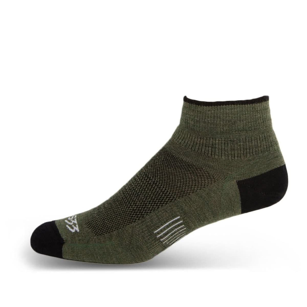 Mountain Heritage Micro Weight Ankle Liner Socks Olive Drab 