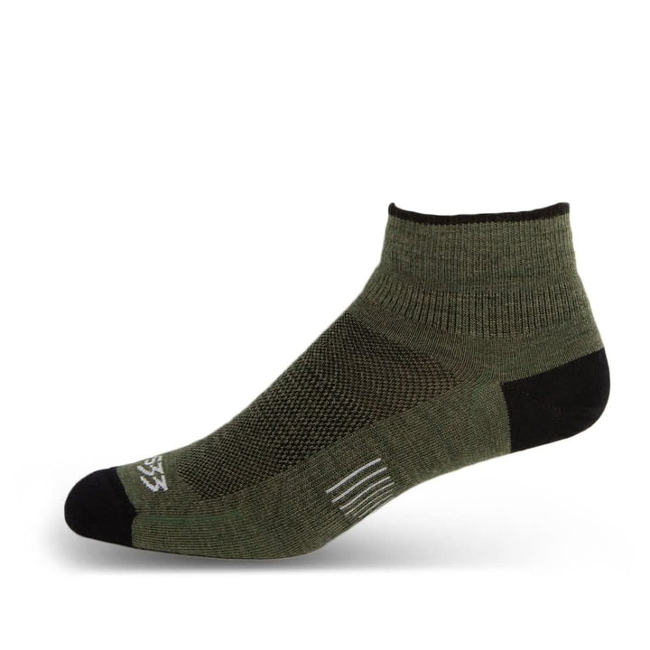Mountain Heritage Micro Weight Ankle Liner Socks Olive Drab 