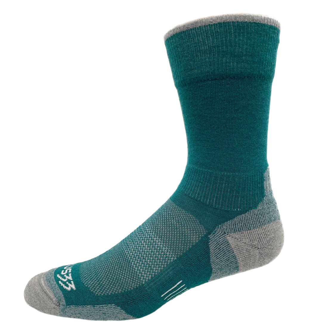 Mountain Heritage Full Cushion Crew Wool Socks - Micro Weight, front three-quarter view 