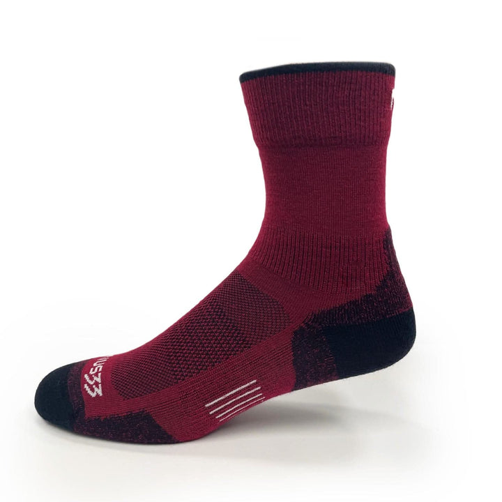 Mountain Heritage Full Cushion Crew Wool Socks - Micro Weight, front three-quarter view 
