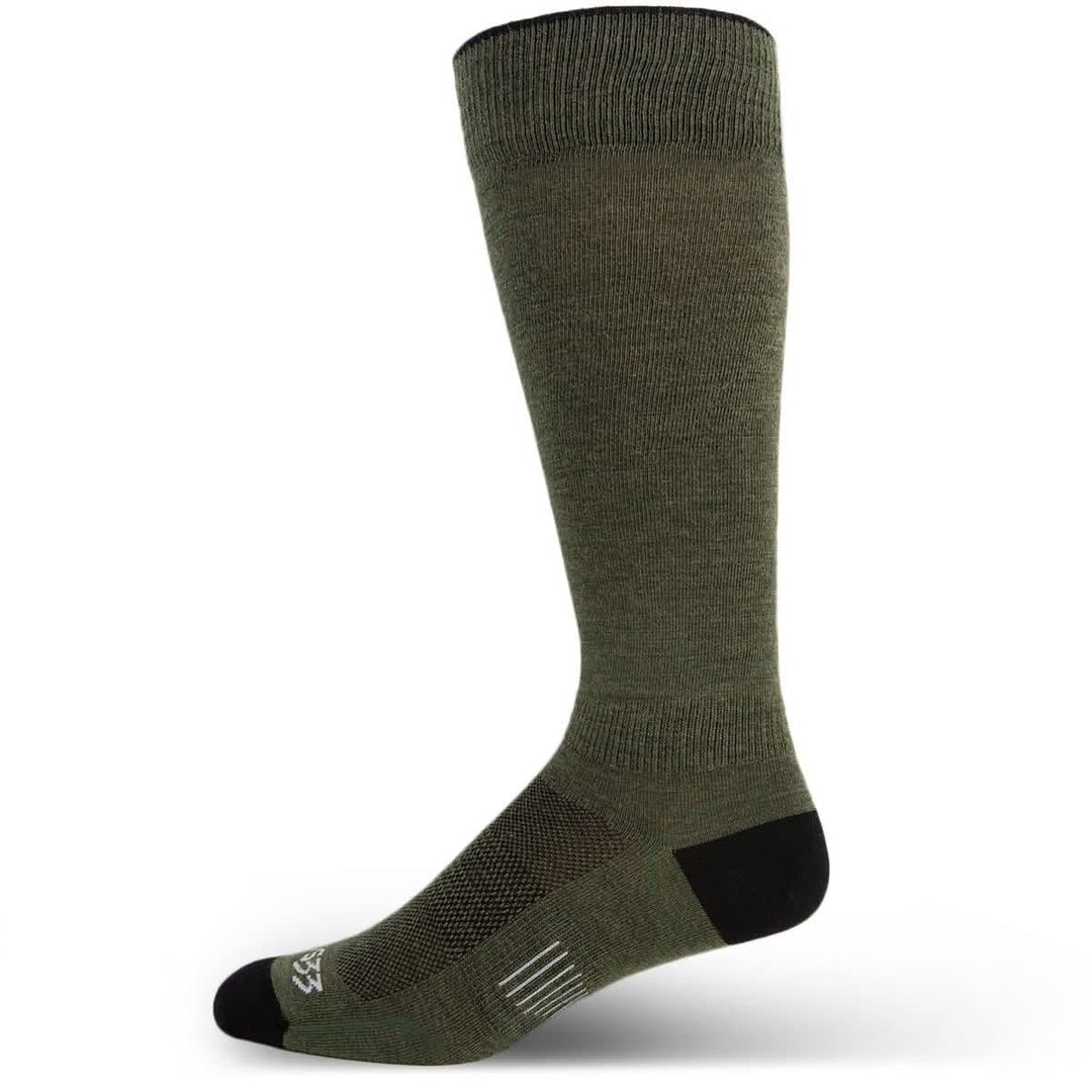 Mountain Heritage Micro Weight Full Length Liner Socks Olive Drab, olive-drab liner socks product view 