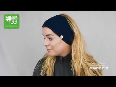 Midweight Wool Reversible Headband Ladies Men&